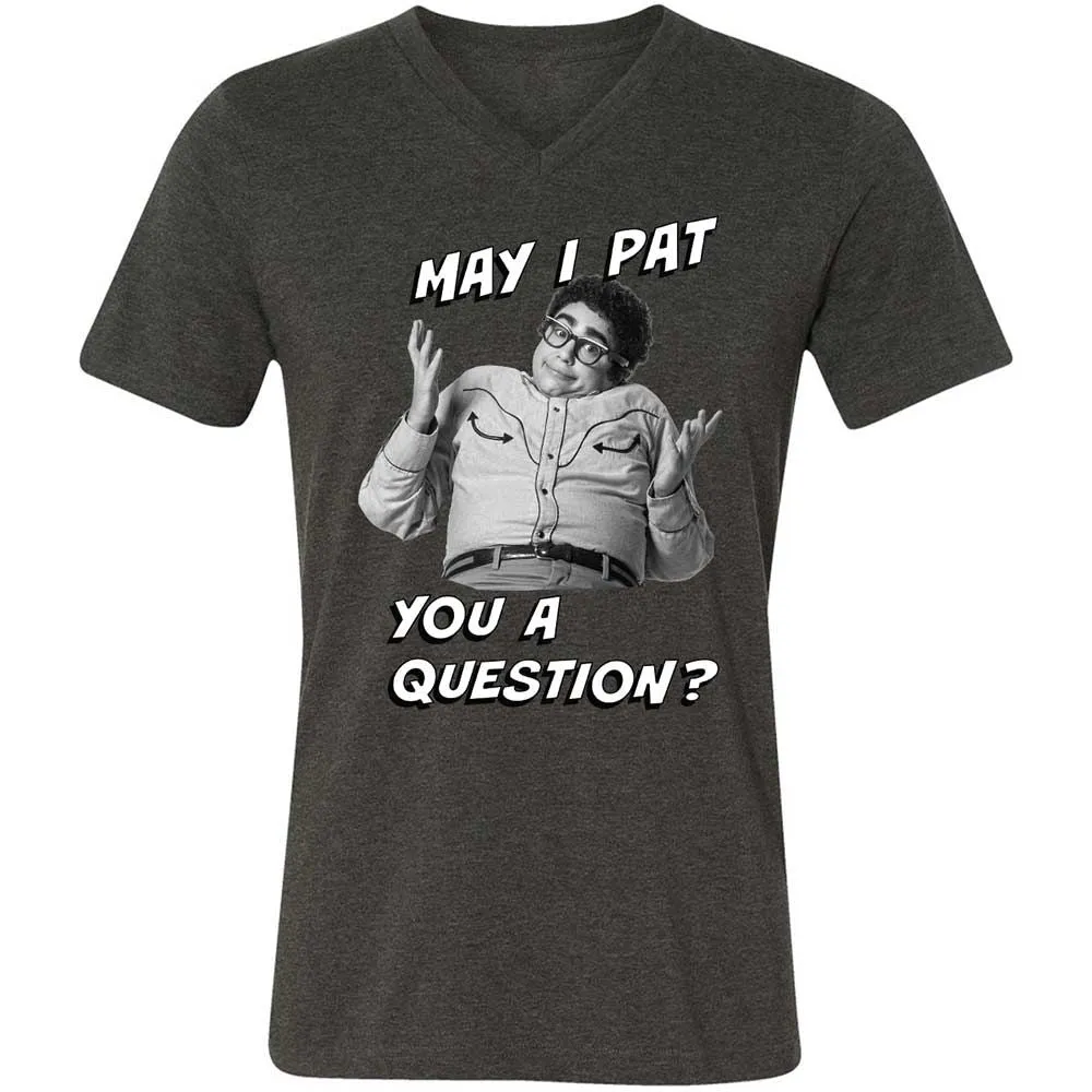 Unisex V-Neck T-Shirt - AEZYNX8L - Dark Grey Heather - 8
