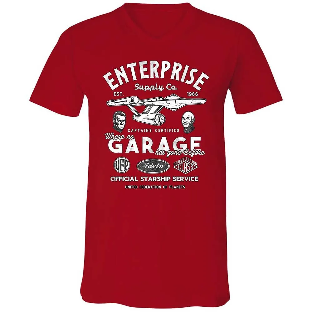 Unisex V-Neck T-Shirt - SWN6W8C2 - Red - 6