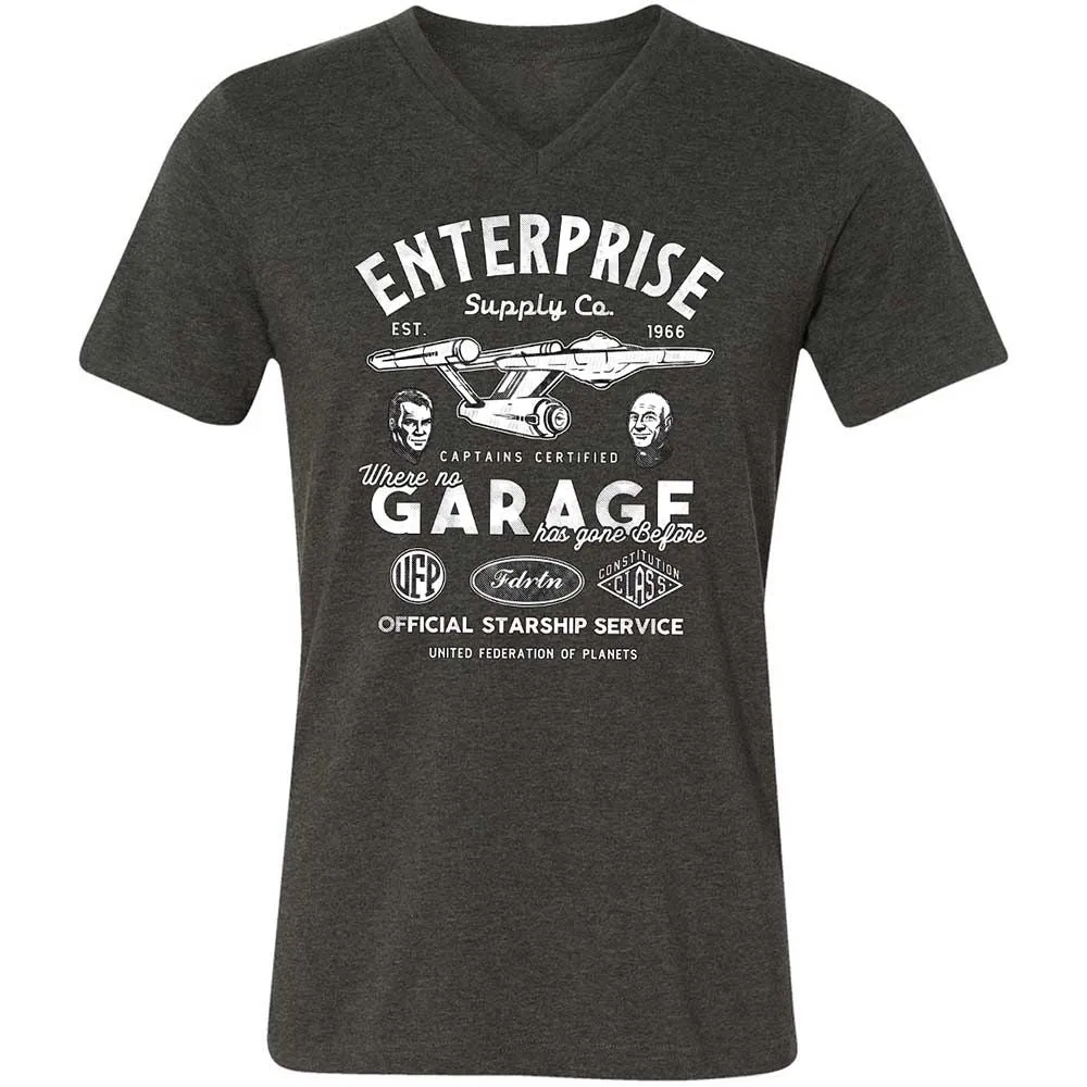 Unisex V-Neck T-Shirt - SWN6W8C2 - Dark Grey Heather - 9