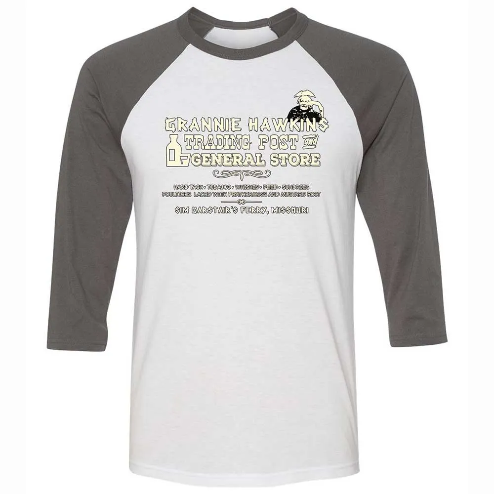 Unisex 3/4 Baseball Tee - GP4HXGM1 - White/Asphalt - 2