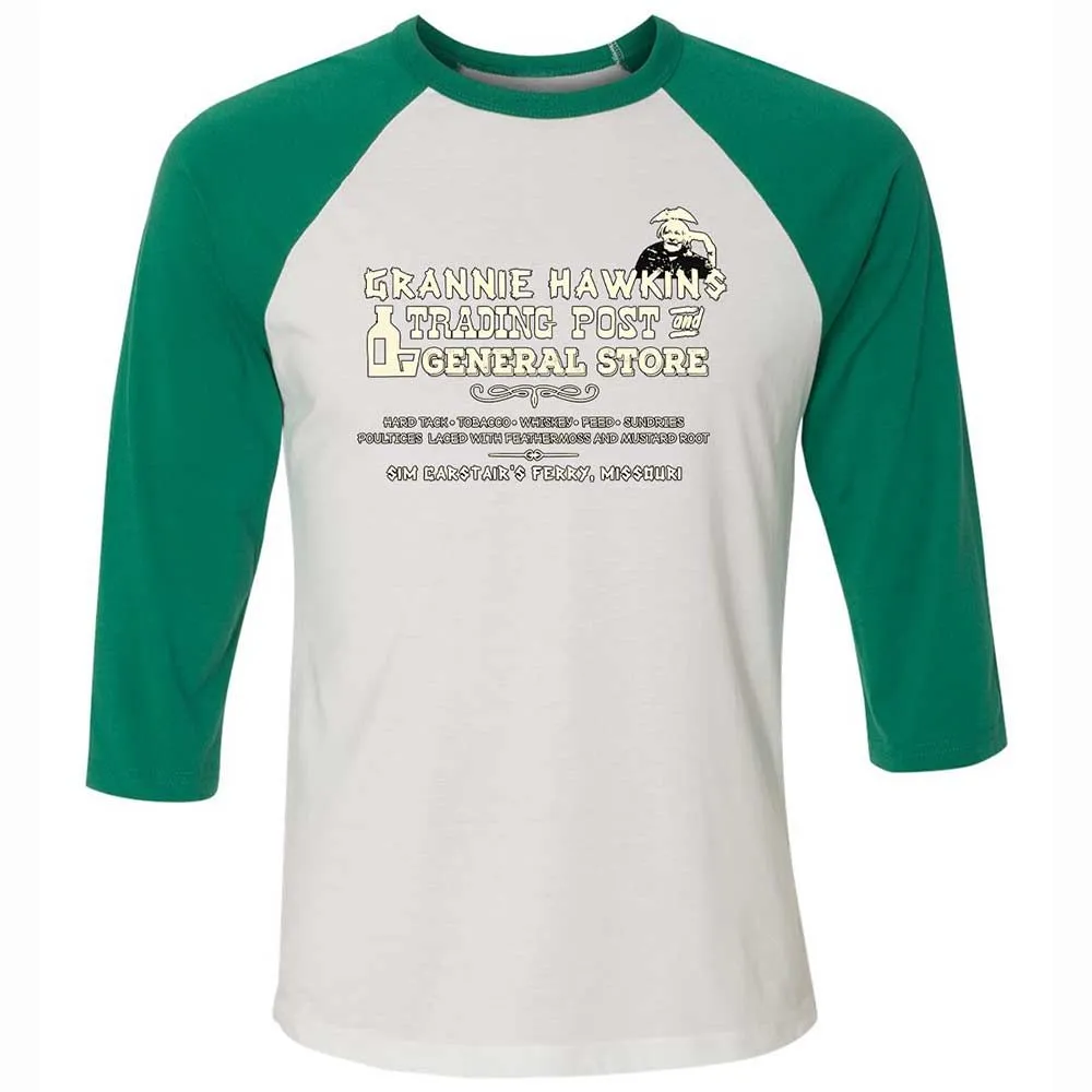 Unisex 3/4 Baseball Tee - GP4HXGM1 - White/Kelly - 6