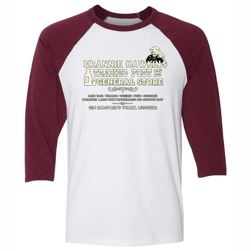 Unisex 3/4 Baseball Tee - GP4HXGM1 - White/Maroon - 7