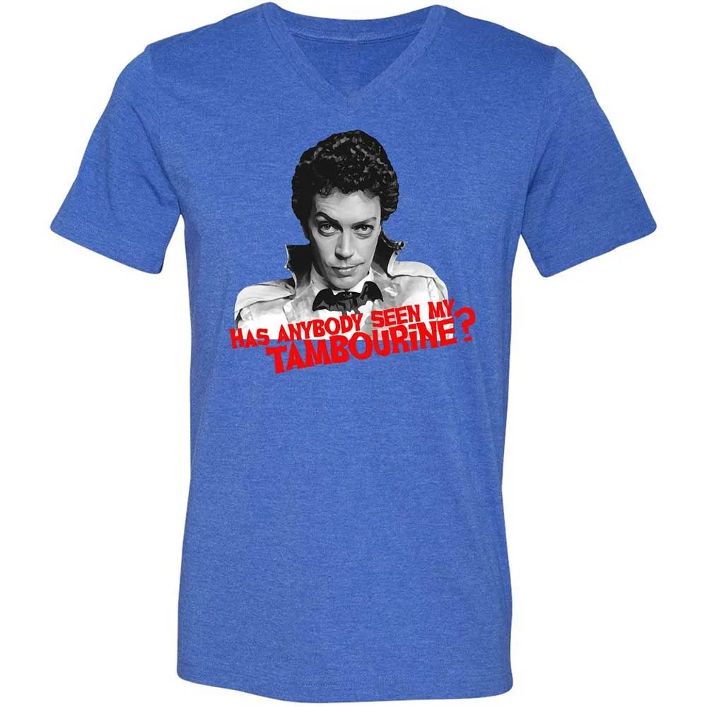 Unisex V-Neck T-Shirt - PD4KQ483 - Heather True Royal - 4