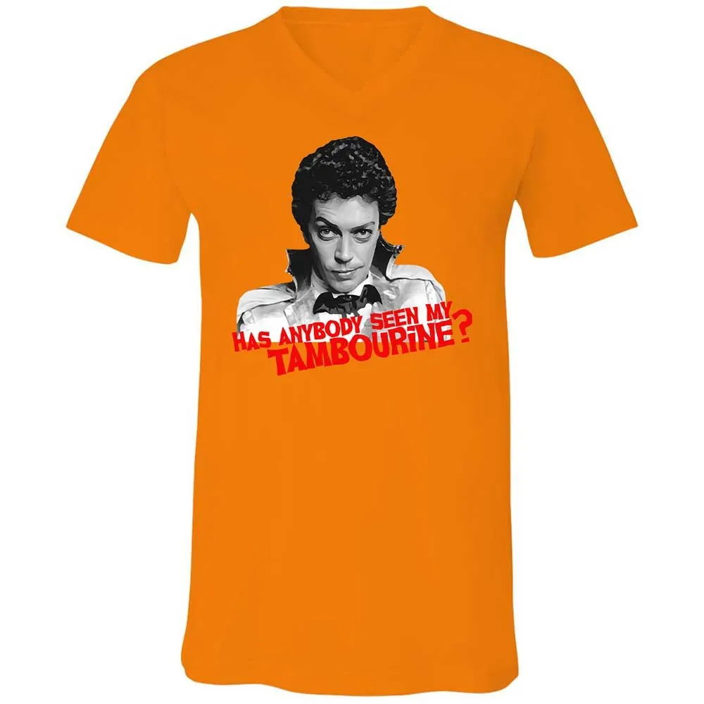 Unisex V-Neck T-Shirt - PD4KQ483 - Orange - 7