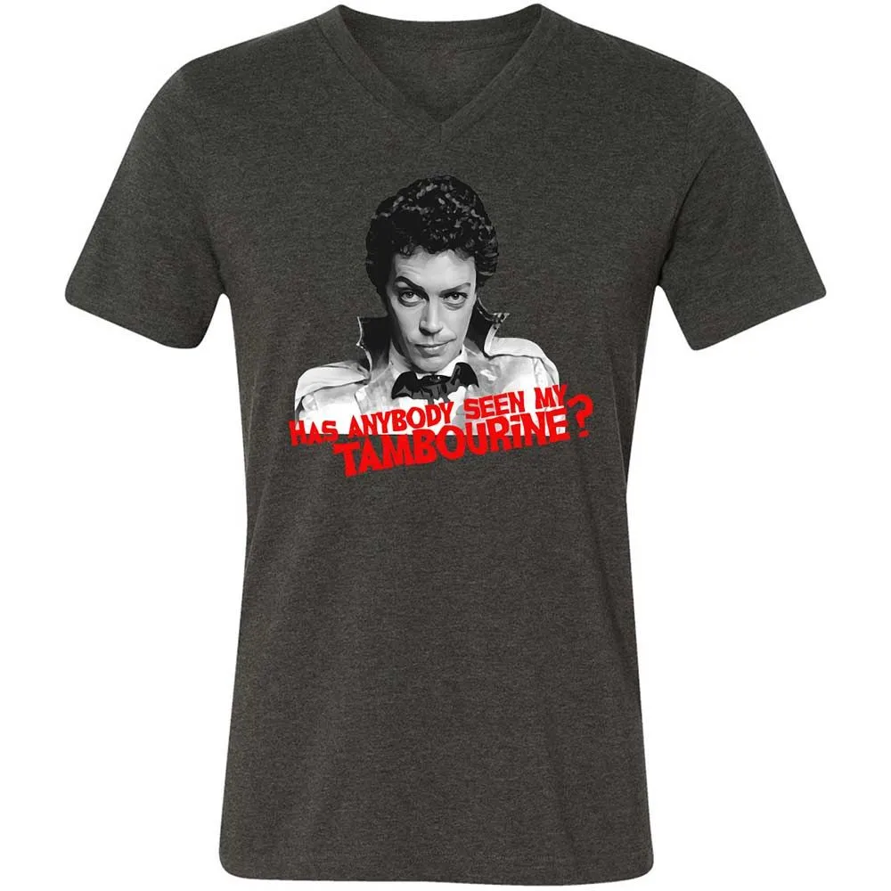 Unisex V-Neck T-Shirt - PD4KQ483 - Dark Grey Heather - 8