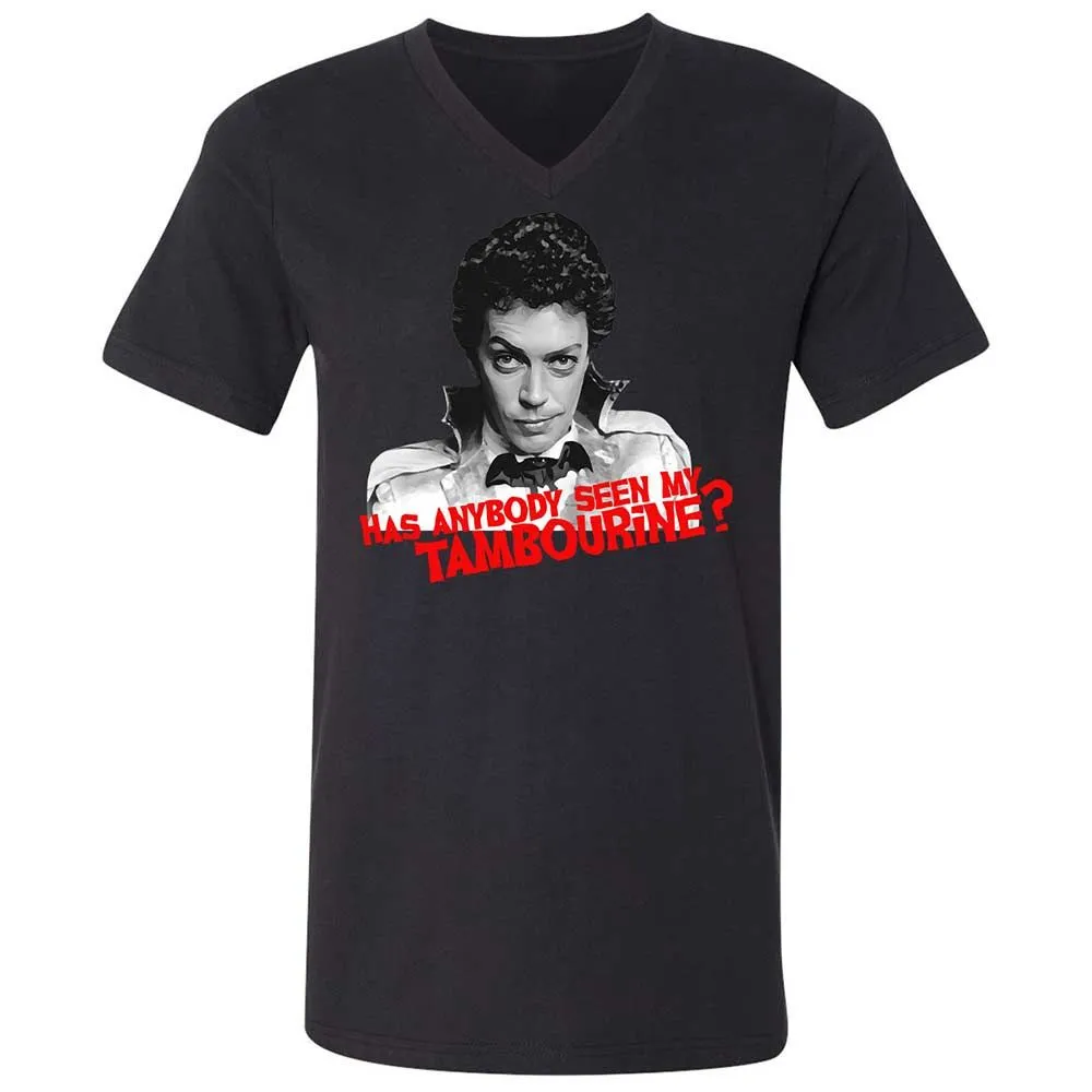 Unisex V-Neck T-Shirt - PD4KQ483 - Black - 11