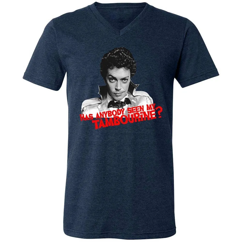 Unisex V-Neck T-Shirt - PD4KQ483 - Heather Navy - 13