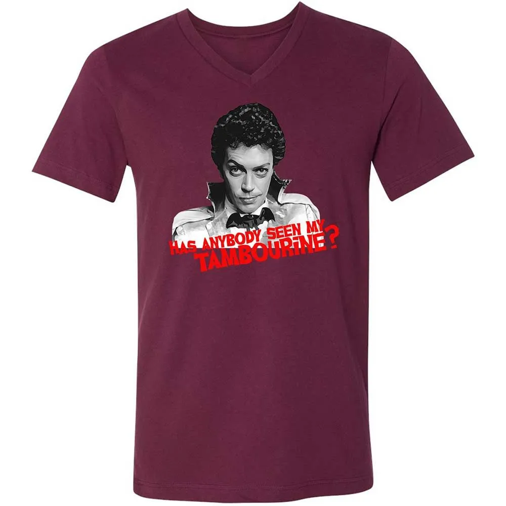 Unisex V-Neck T-Shirt - PD4KQ483 - Maroon - 14