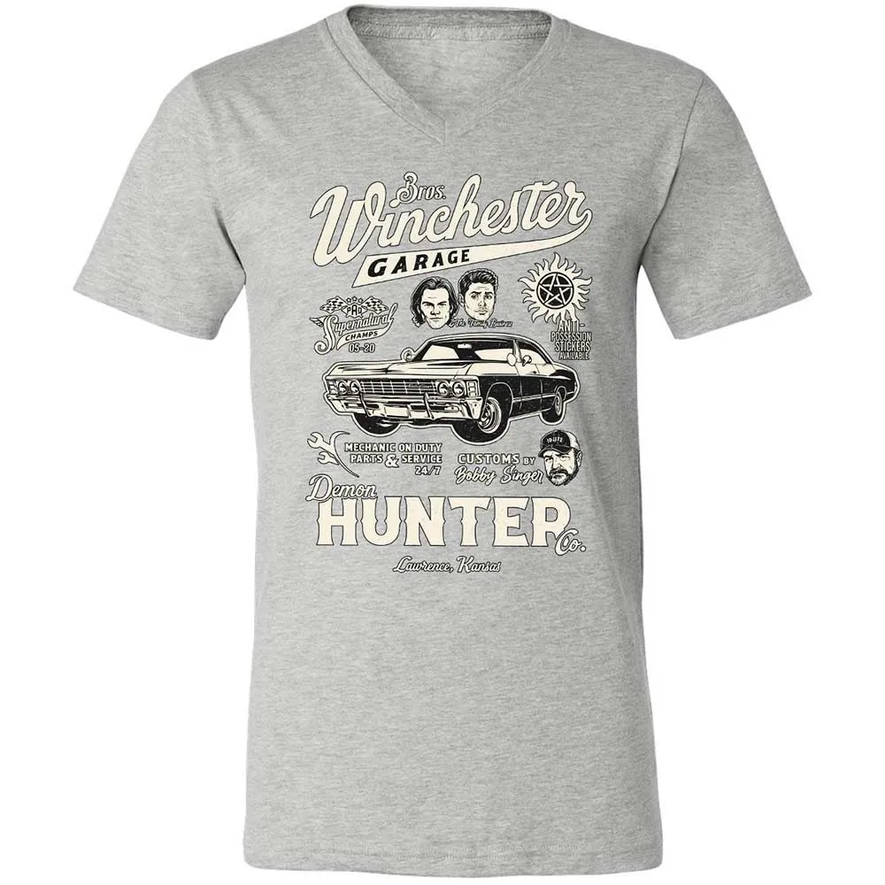 Unisex V-Neck T-Shirt - JQEEAHY8 - Athletic Heather - 15