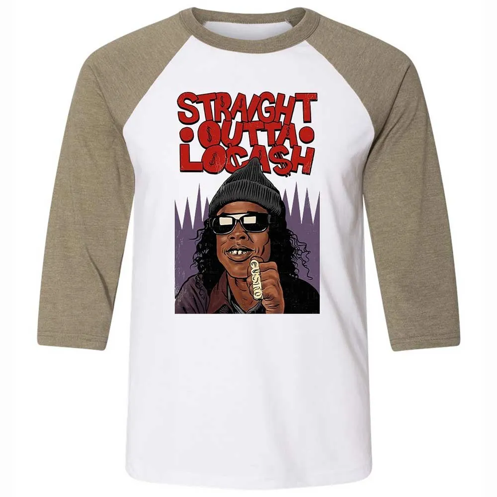 Straight Outta Locash - White/Heather Olive - 4
