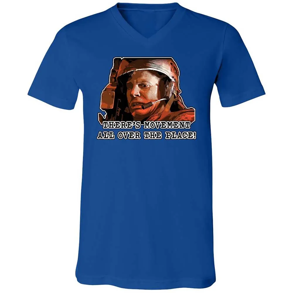 Unisex V-Neck T-Shirt - JE7JE9YW - True Royal - 3