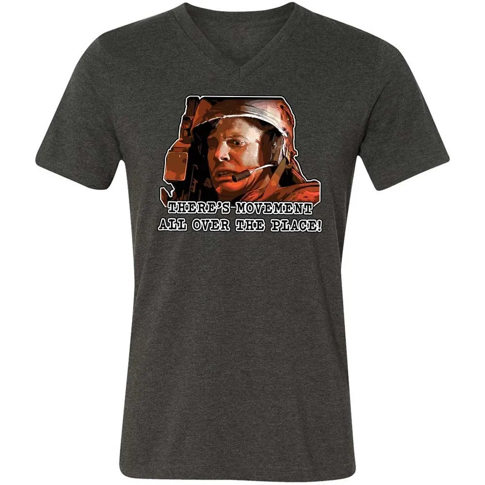 Unisex V-Neck T-Shirt - JE7JE9YW - Dark Grey Heather - 8