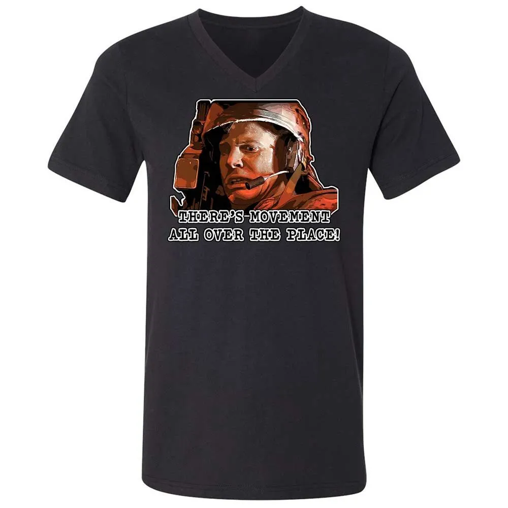 Unisex V-Neck T-Shirt - JE7JE9YW - Black - 11