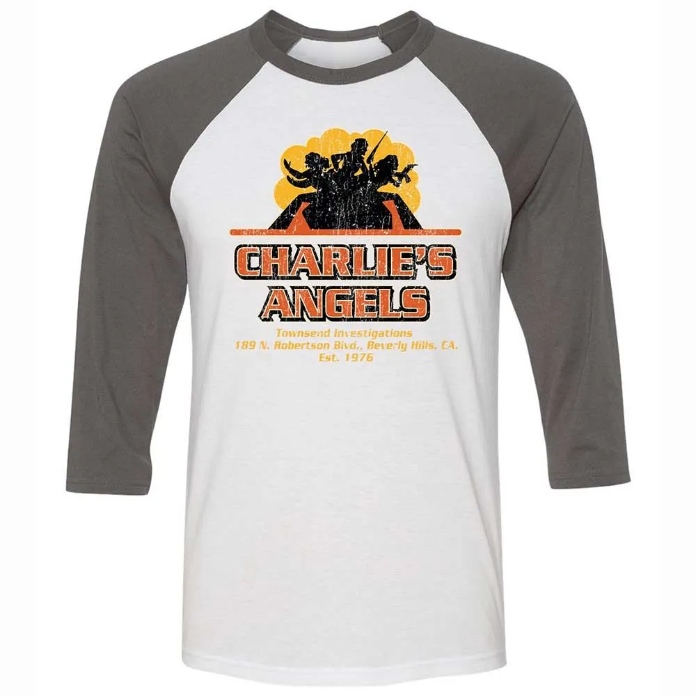 Unisex 3/4 Baseball Tee - WTRJTLEQ - White/Asphalt - 2