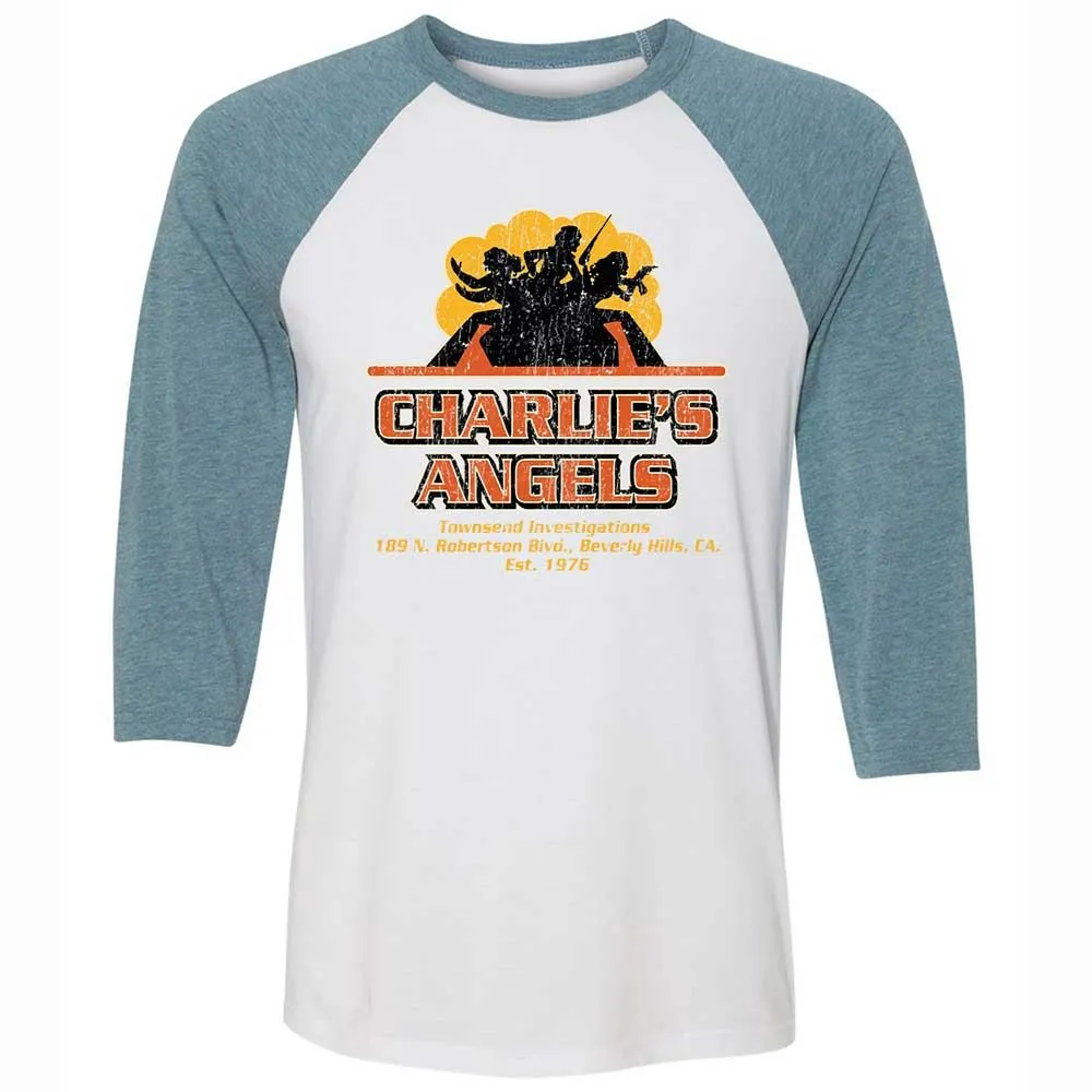 Unisex 3/4 Baseball Tee - WTRJTLEQ - White/Denim - 3