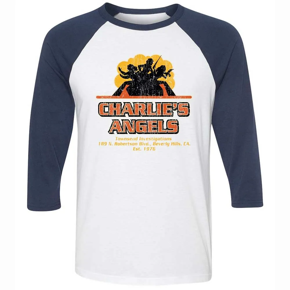 Unisex 3/4 Baseball Tee - WTRJTLEQ - White/Navy - 8
