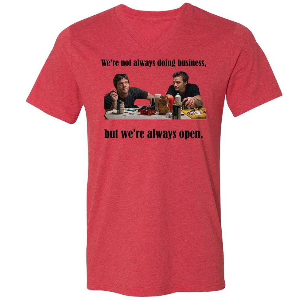 Unisex V-Neck T-Shirt - TV2ACB27 - Heather Red - 6