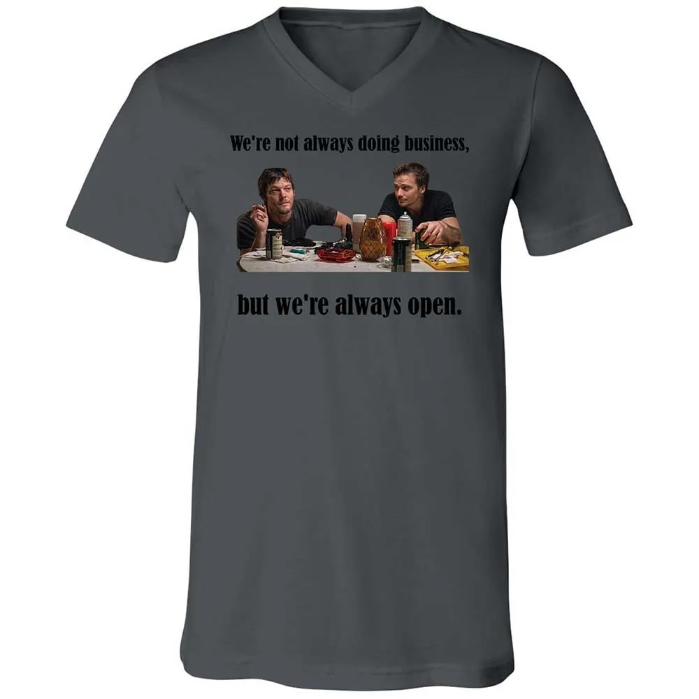 Unisex V-Neck T-Shirt - TV2ACB27 - Asphalt - 16