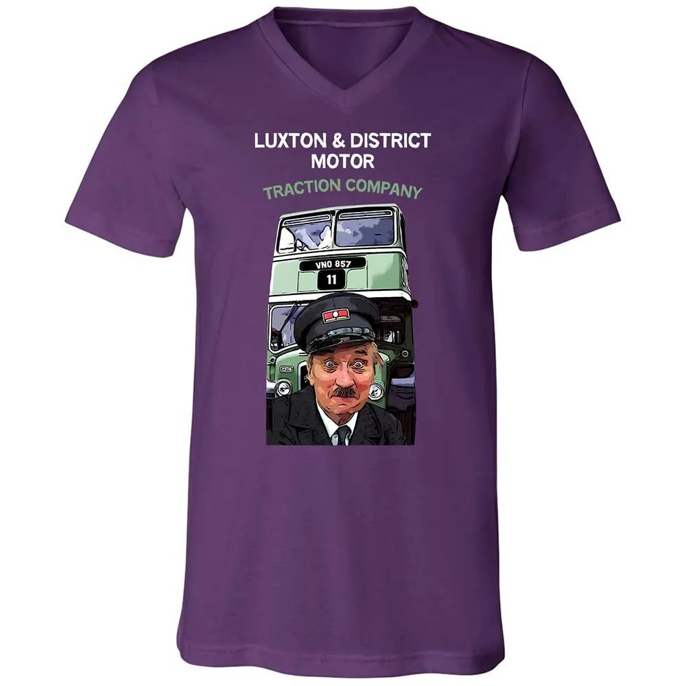 Unisex V-Neck T-Shirt - W9YTL3PV - Team Purple - 10