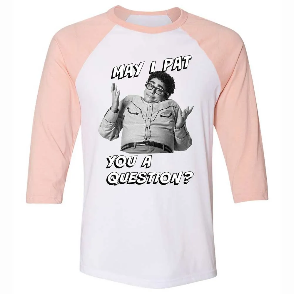 Unisex 3/4 Baseball Tee - 5XR1F4H8 - White/Heather Peach - 5