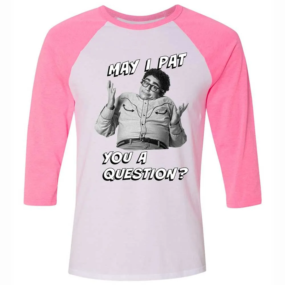 Unisex 3/4 Baseball Tee - 5XR1F4H8 - White/Neon Pink - 12