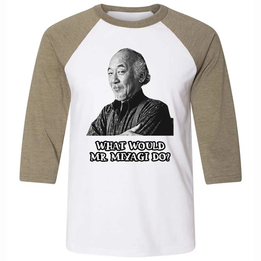 Unisex 3/4 Baseball Tee - SRHPTZS7 - White/Heather Olive - 4