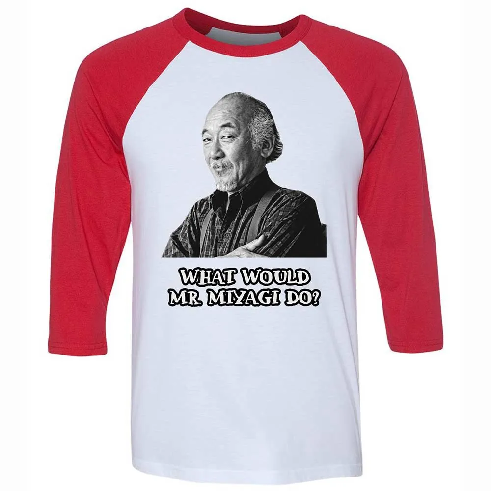 Unisex 3/4 Baseball Tee - SRHPTZS7 - White/Red - 9