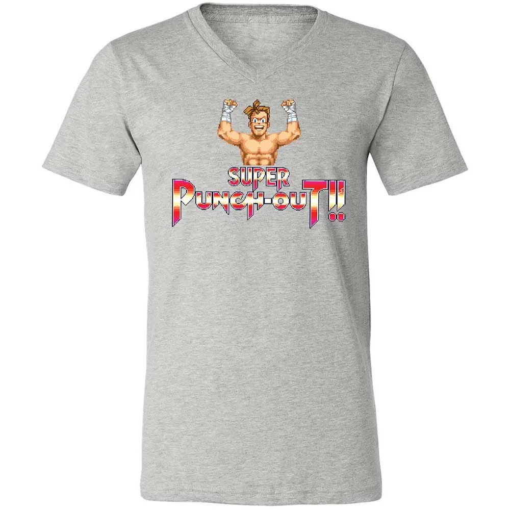 Unisex V-Neck T-Shirt - 2AM3EMLQ - Athletic Heather - 2