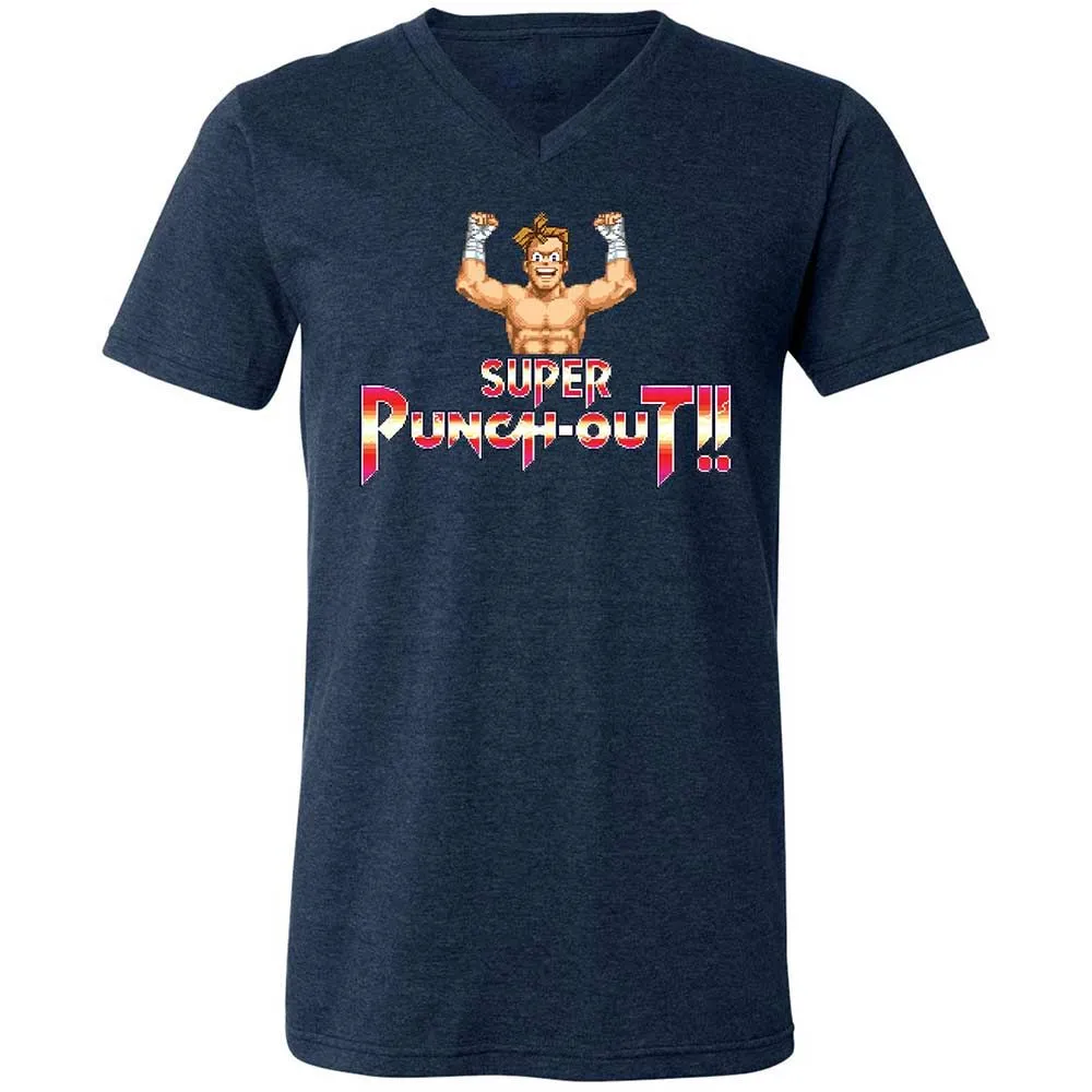 Unisex V-Neck T-Shirt - 2AM3EMLQ - Heather Navy - 13