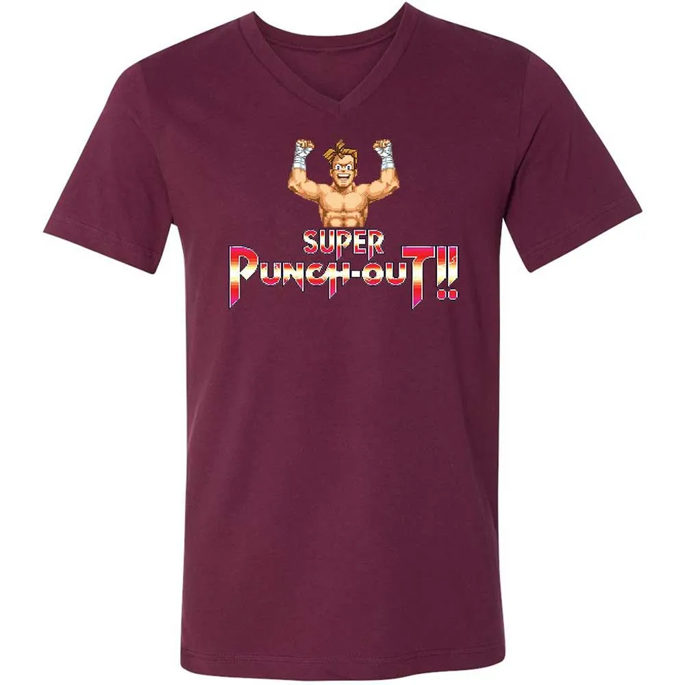 Unisex V-Neck T-Shirt - 2AM3EMLQ - Maroon - 14