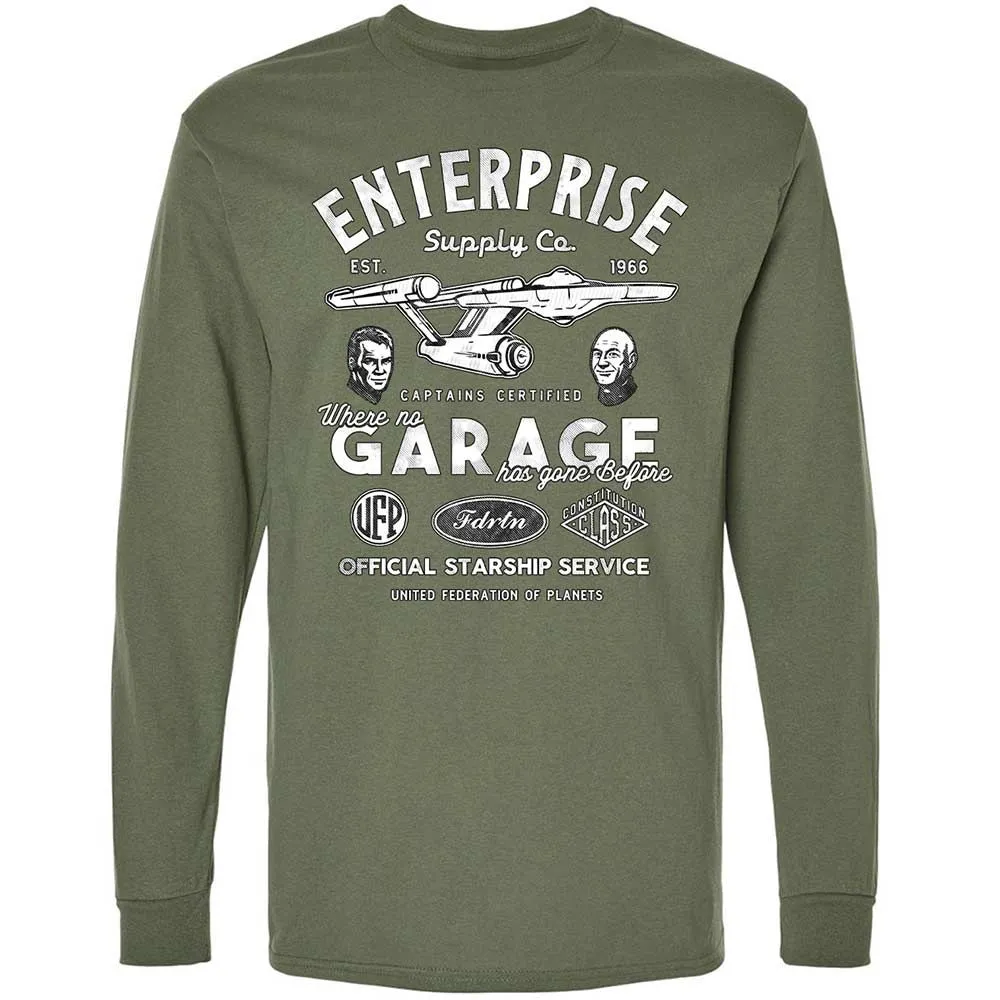 Long Sleeve T-Shirt - C3X9D9WE - Military Green - 9