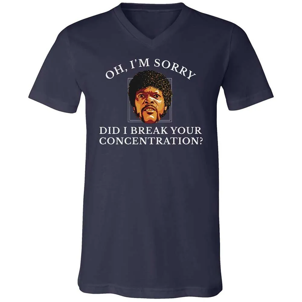 Unisex V-Neck T-Shirt - HFYCRKTJ - Navy - 2