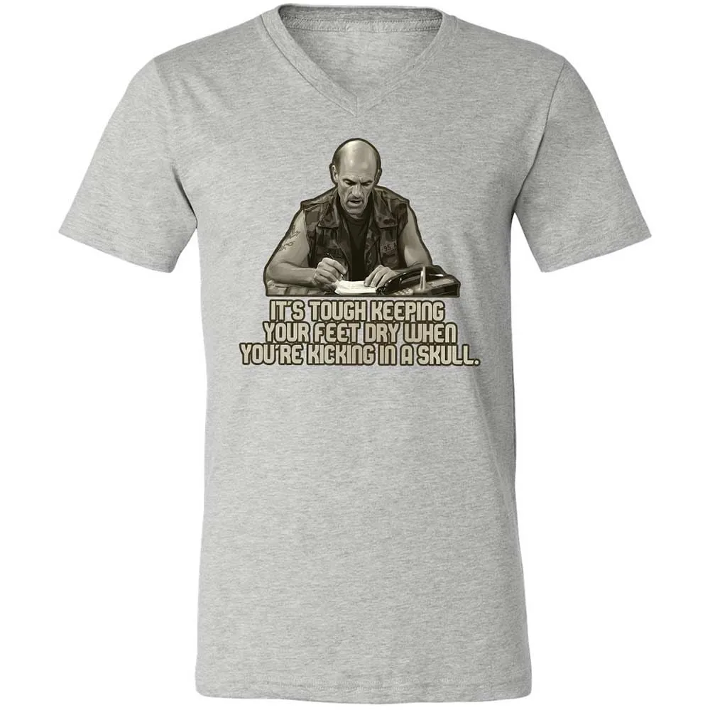 Unisex V-Neck T-Shirt - 5HPLX7QQ - Athletic Heather - 2