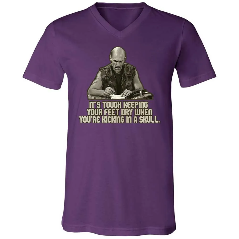 Unisex V-Neck T-Shirt - 5HPLX7QQ - Team Purple - 10