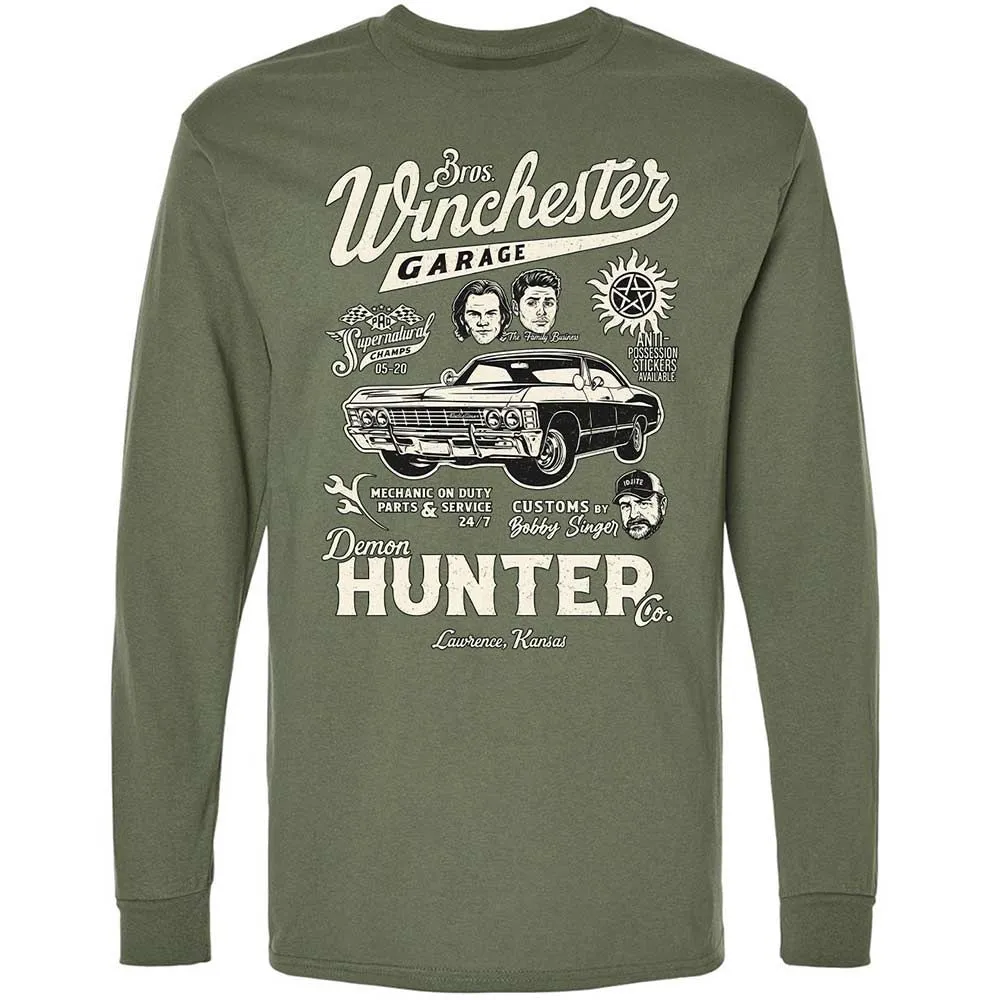 Long Sleeve T-Shirt - KMKAY9SL - Military Green - 9