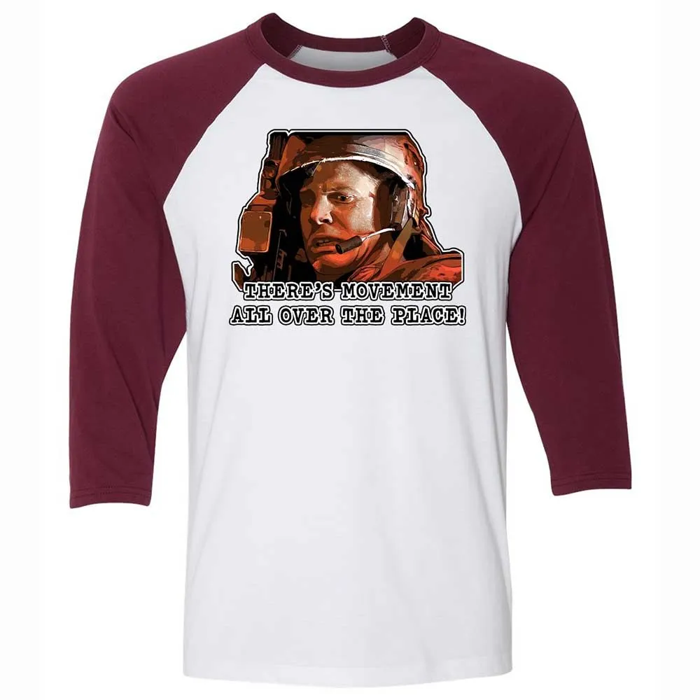 Unisex 3/4 Baseball Tee - HT33EYMQ - White/Maroon - 7