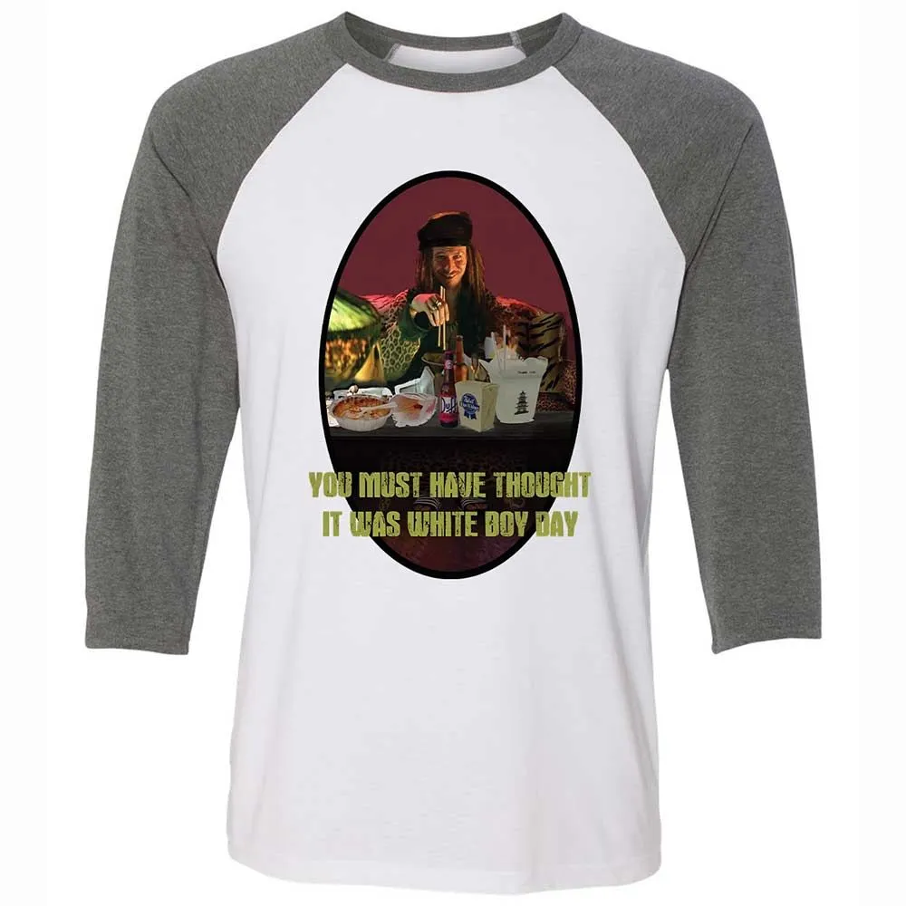 Unisex 3/4 Baseball Tee - FK2W94QE - White/Deep Heather - 11