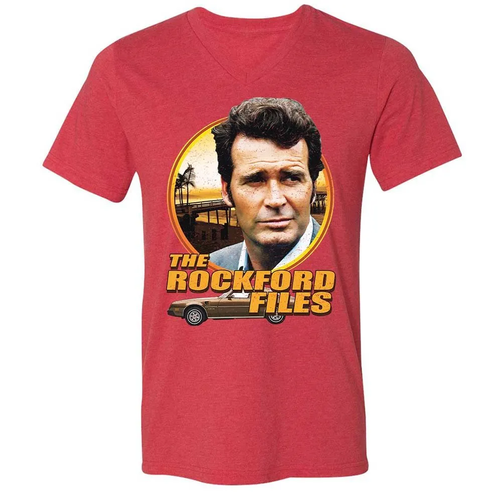 Unisex V-Neck T-Shirt - VSWCHB7U - Heather Red - 6