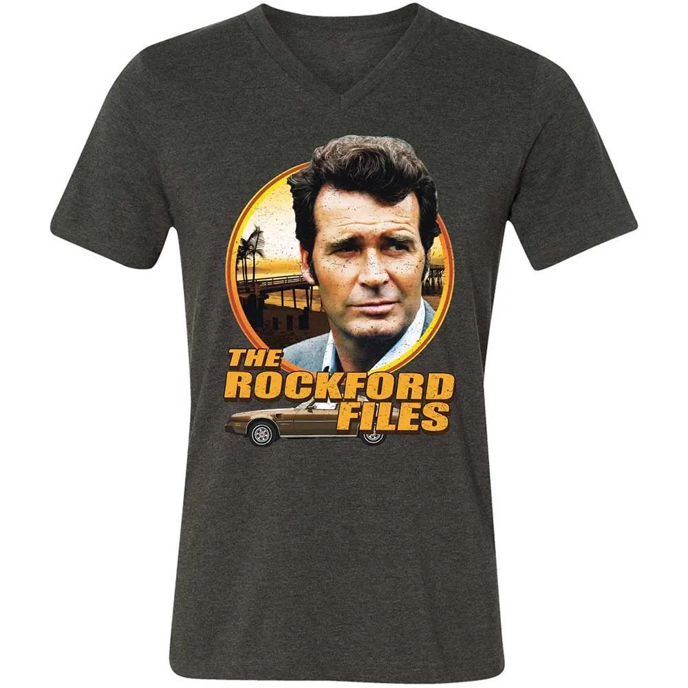 Unisex V-Neck T-Shirt - VSWCHB7U - Dark Grey Heather - 8