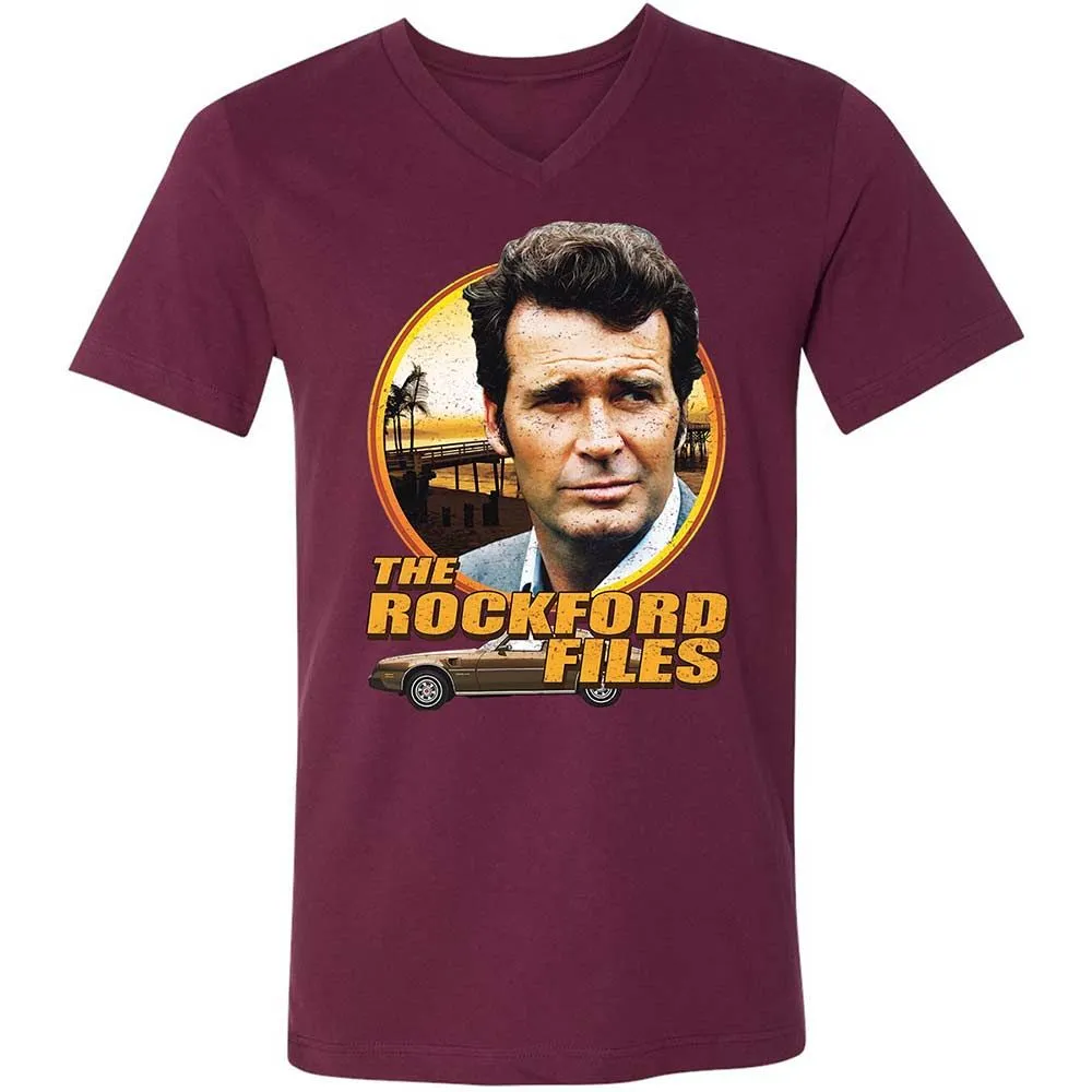 Unisex V-Neck T-Shirt - VSWCHB7U - Maroon - 14
