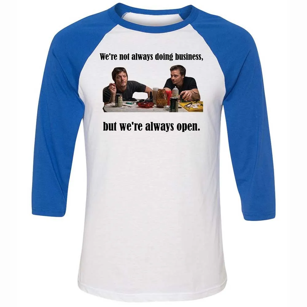 Unisex 3/4 Baseball Tee - T5U76GSQ - White/True Royal - 10