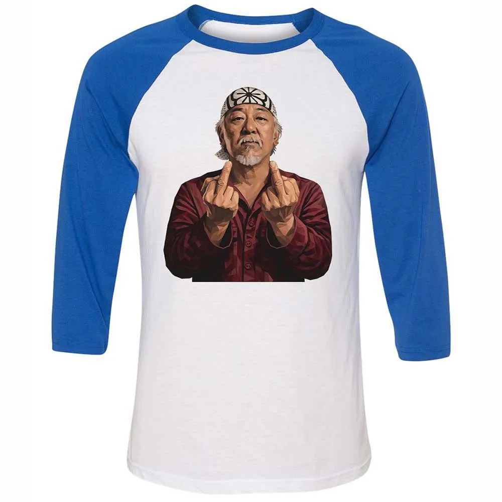 Unisex 3/4 Baseball Tee - 8GR9YG24 - White/True Royal - 10
