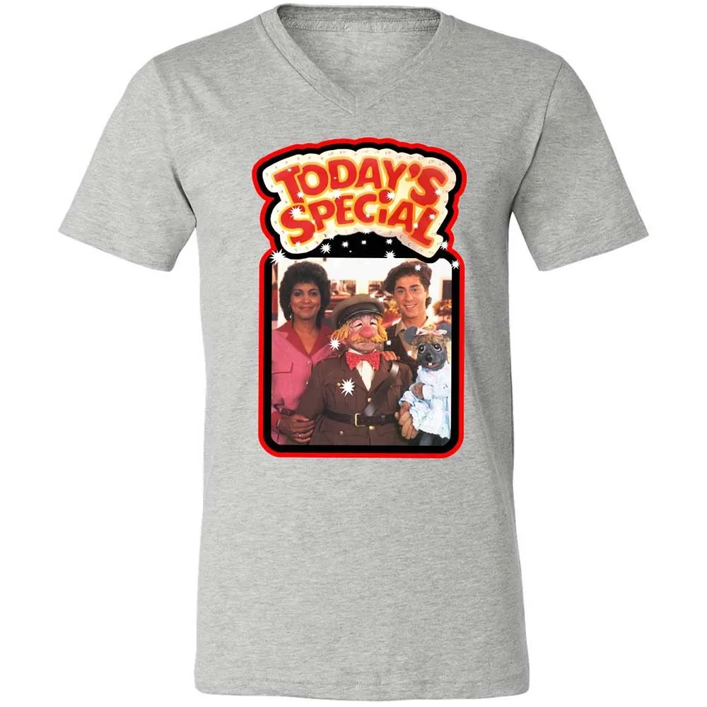 Unisex V-Neck T-Shirt - 3SAXVY7Q - Athletic Heather - 2