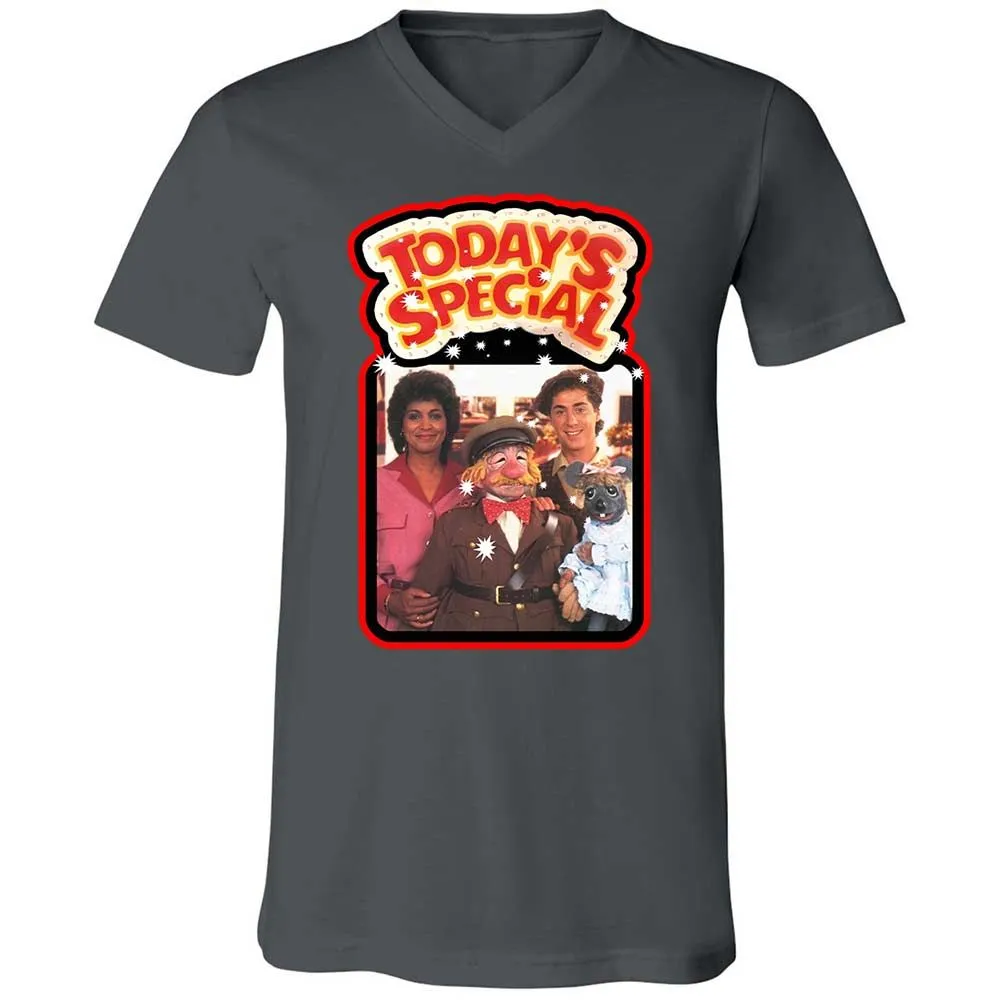 Unisex V-Neck T-Shirt - 3SAXVY7Q - Asphalt - 16