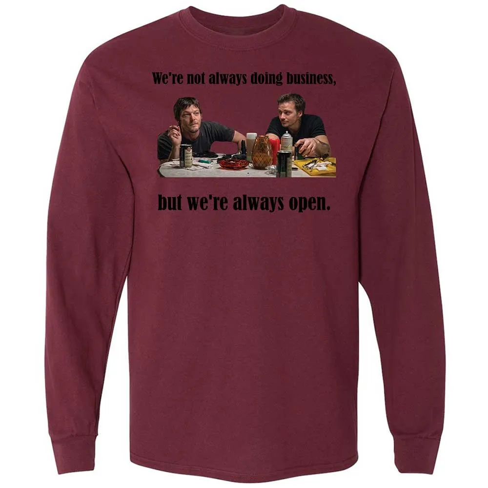 Long Sleeve T-Shirt - Y3JN99D6 - Maroon - 16