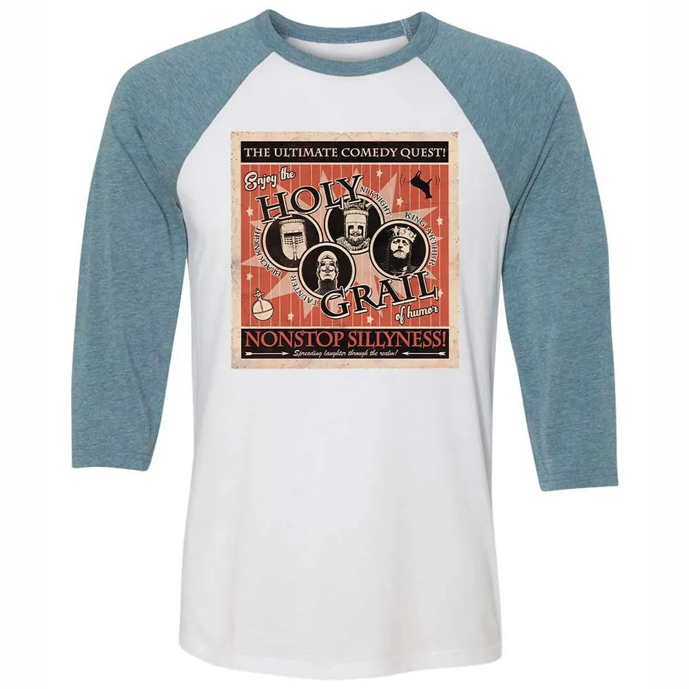 Unisex 3/4 Baseball Tee - TZJ1AZGH - White/Denim - 3