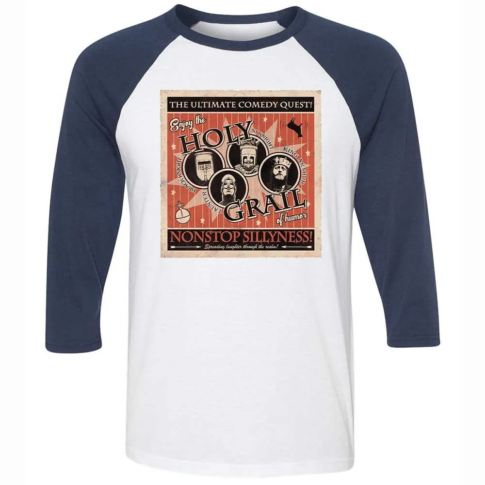 Unisex 3/4 Baseball Tee - TZJ1AZGH - White/Navy - 8
