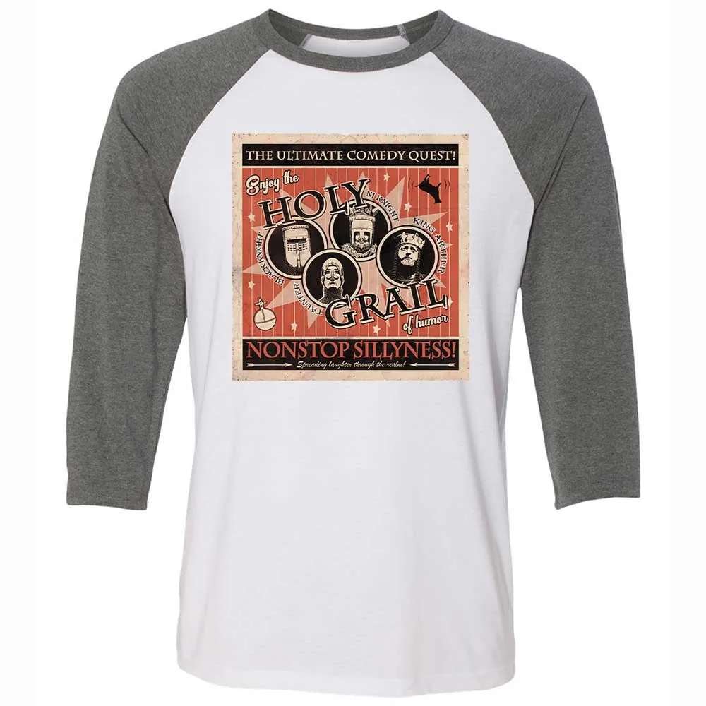 Unisex 3/4 Baseball Tee - TZJ1AZGH - White/Deep Heather - 11