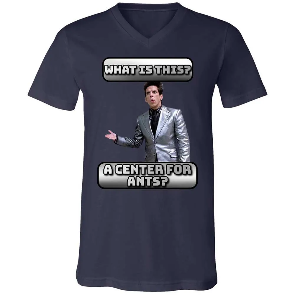 Unisex V-Neck T-Shirt - FKSFQMZ8 - Navy - 2