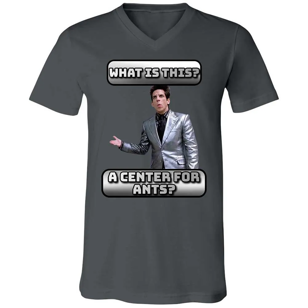 Unisex V-Neck T-Shirt - FKSFQMZ8 - Asphalt - 13